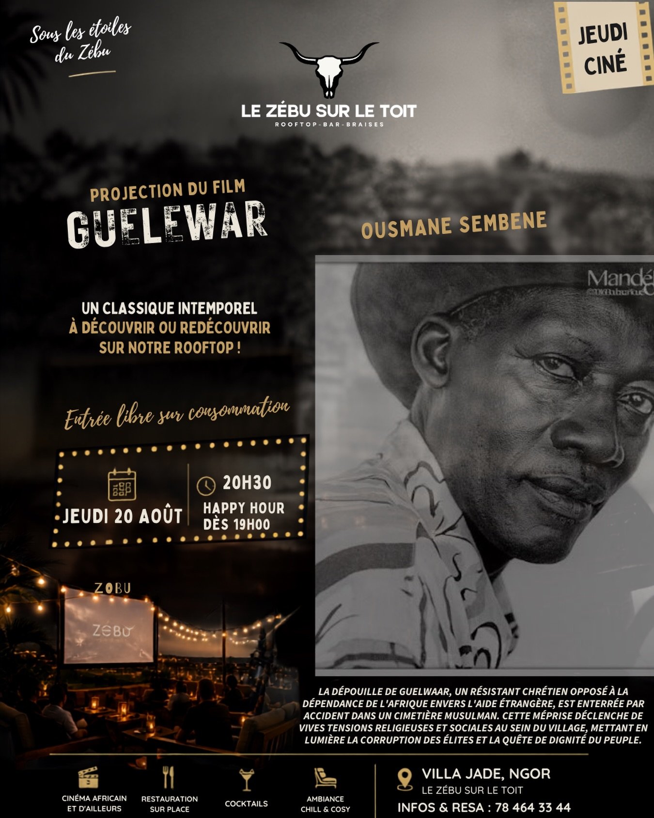 Projection du film Guelewar d'Ousmane Sembène