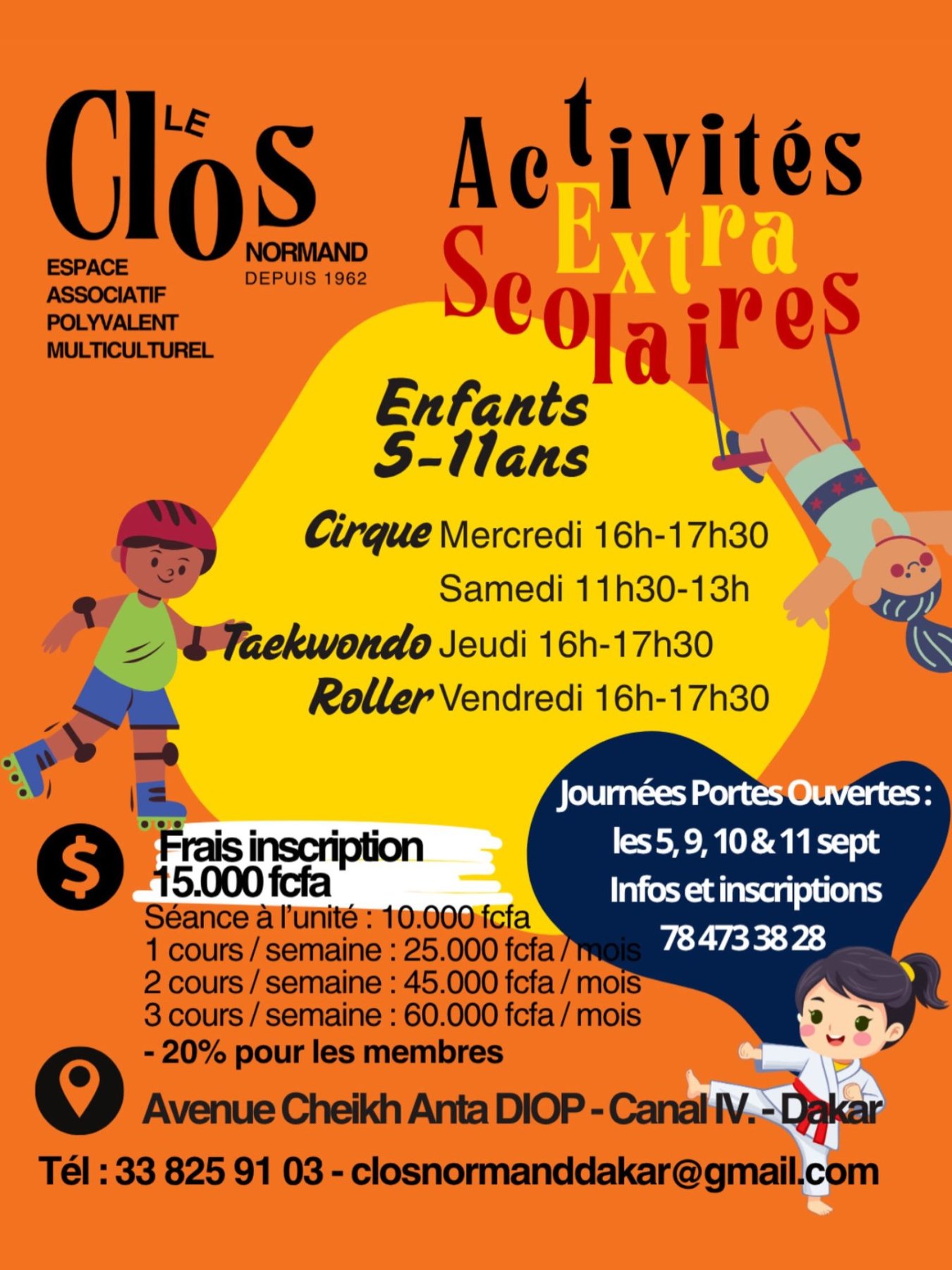 Activités Extrascolaires Taekwondo pour Enfants 5-11 ans