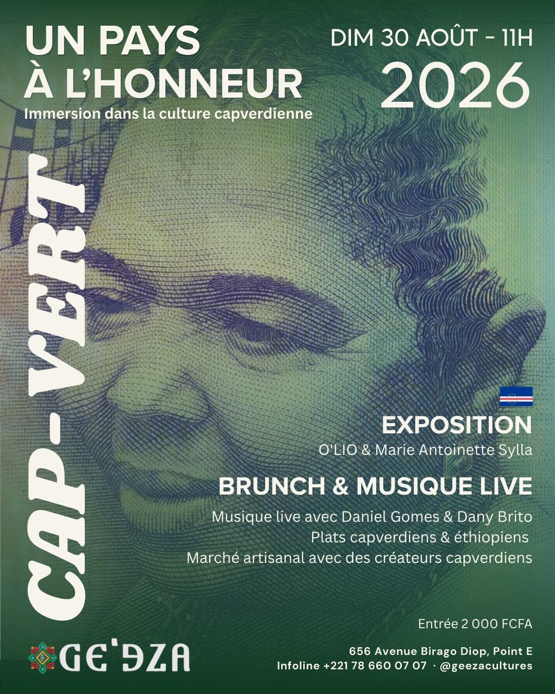 Un dimanche capverdien chez Ge'eza : Duo exceptionnel Daniel Gomes & Dany Brito en musique live