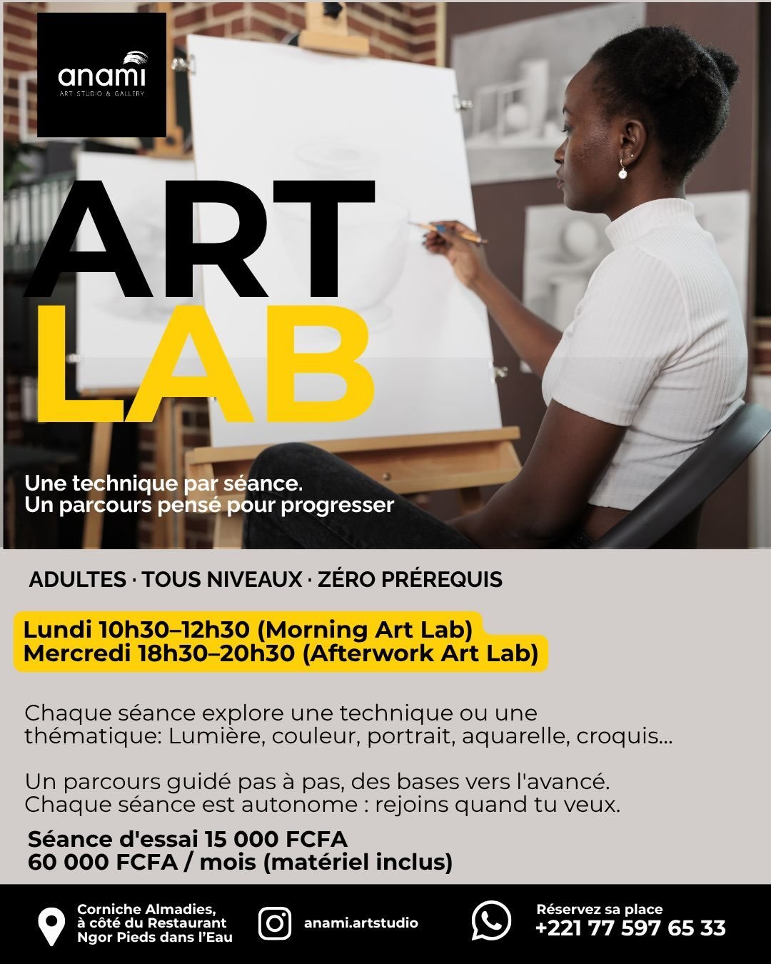 Art Lab - Ateliers de dessin et peinture pour adultes