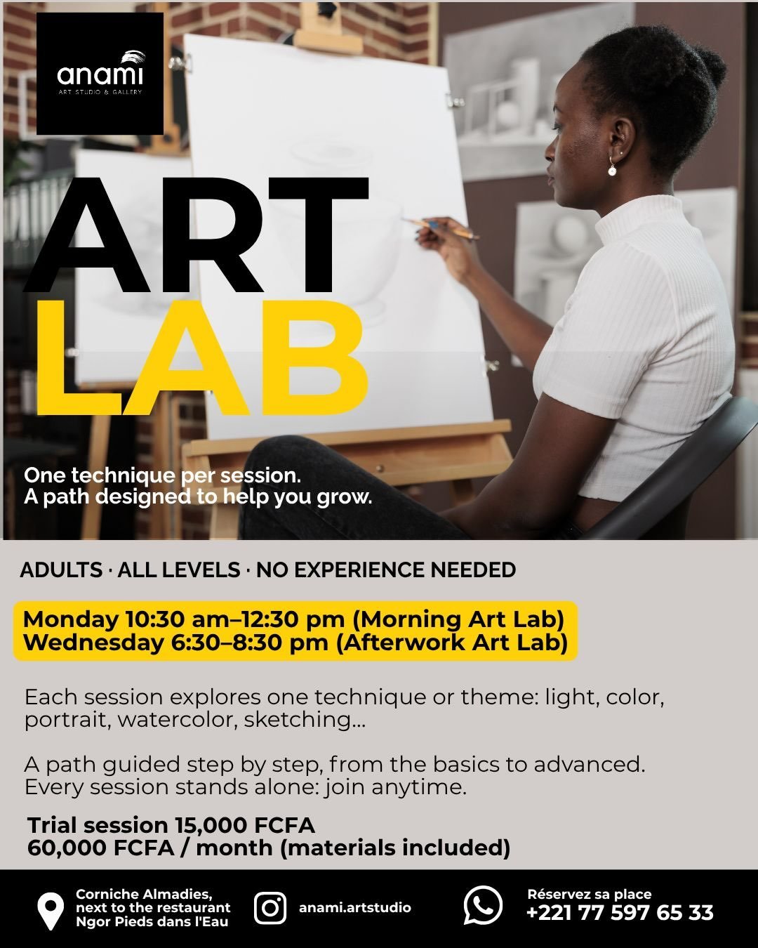 Art Lab - Ateliers de dessin et peinture pour adultes