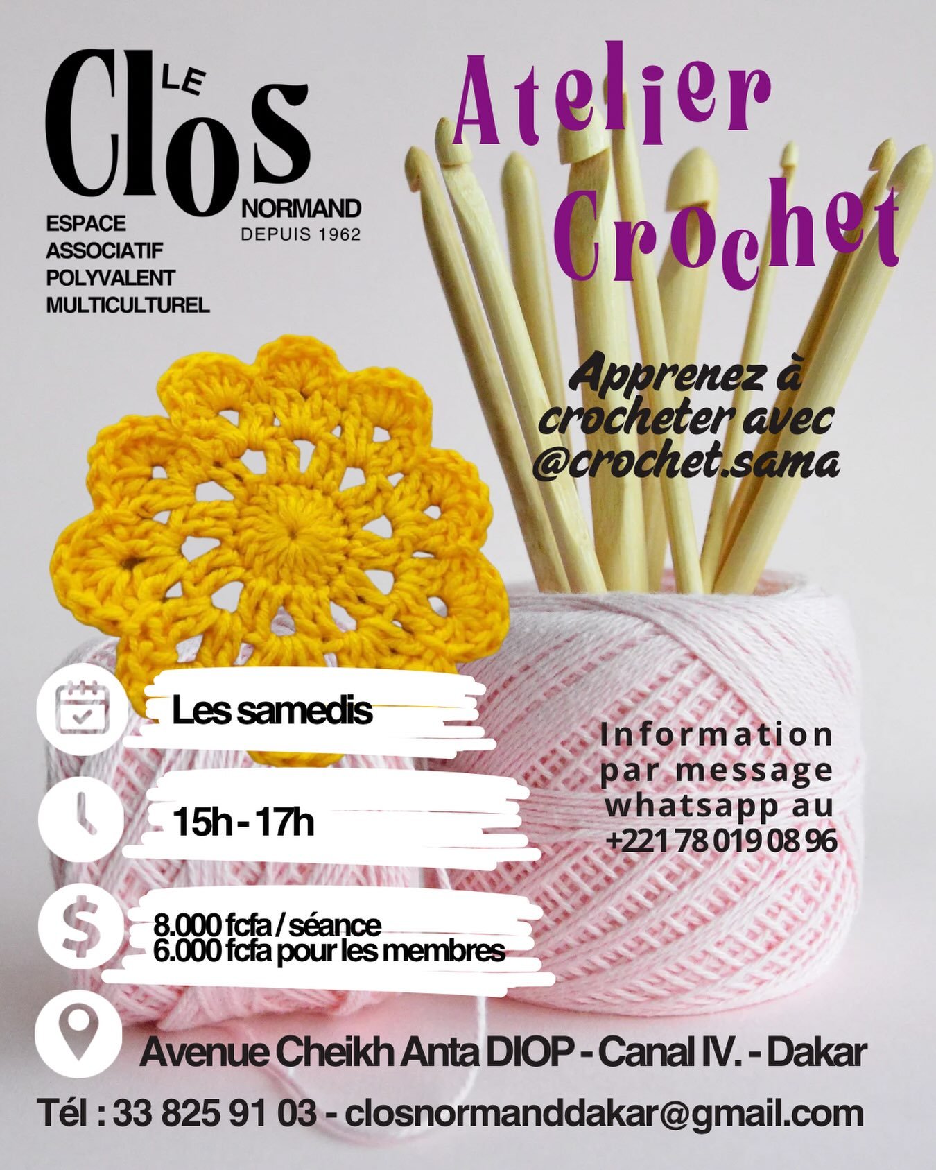 Atelier Crochet avec @crochet.sama