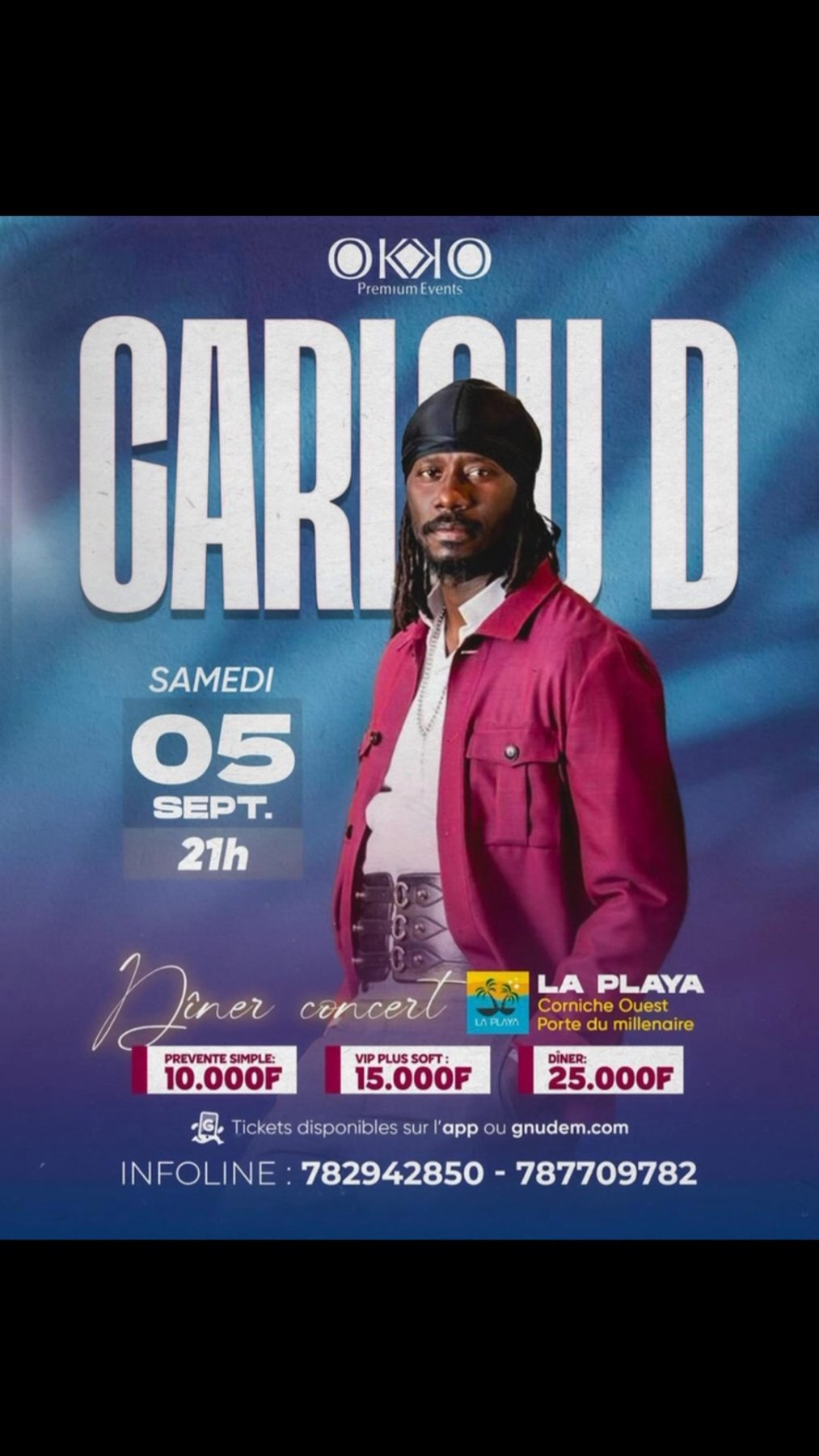 Dîner concert avec CARLO D