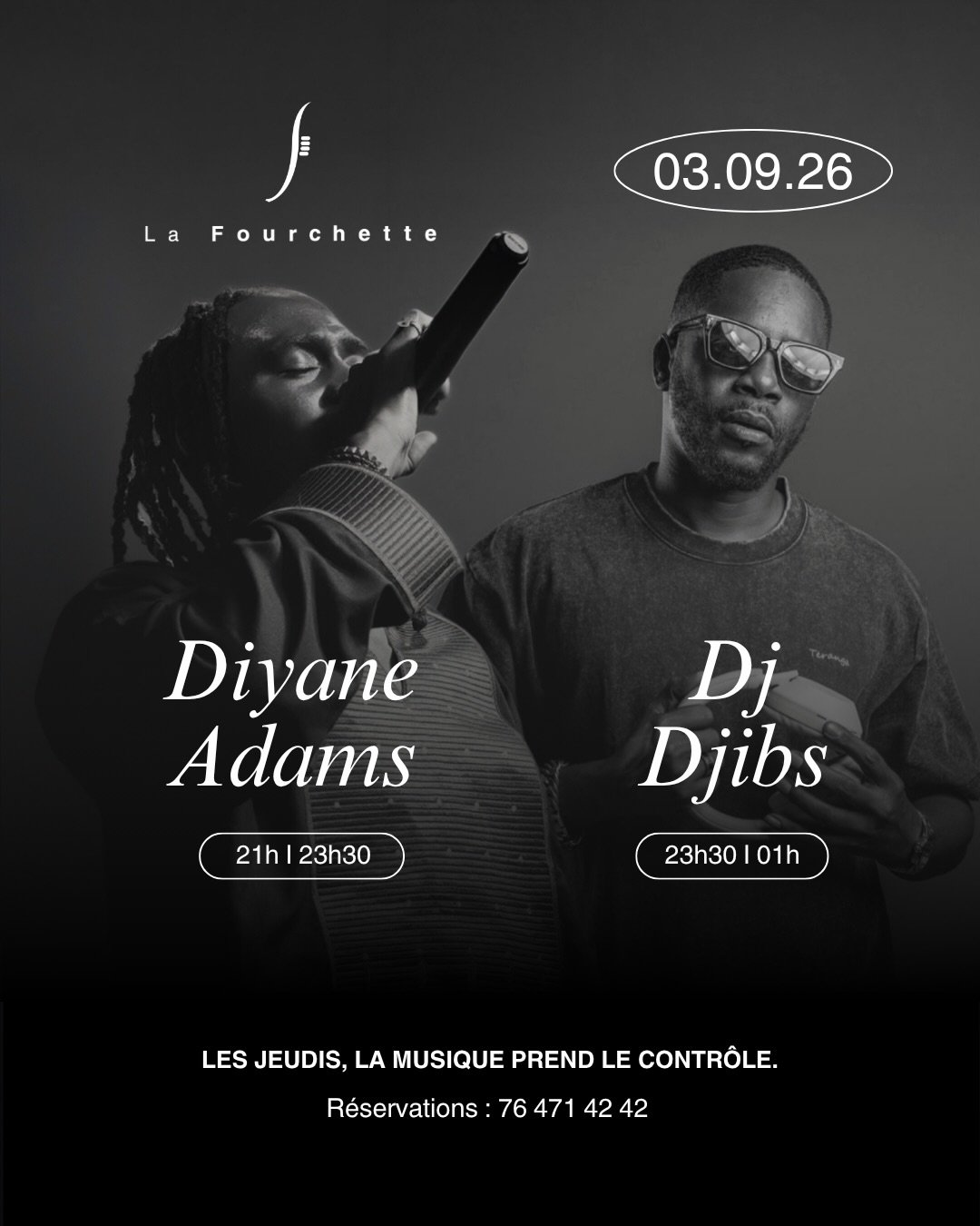 Soirée musicale : Diyane Adams & Dj Djibs