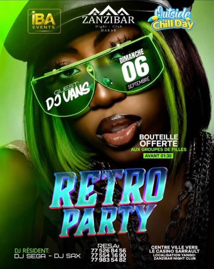 Retro Party Outside Chill Day