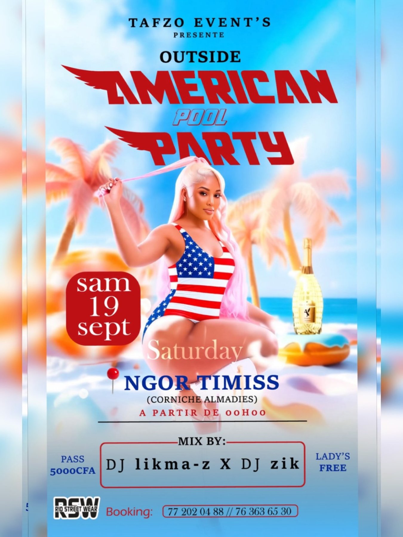 Outside American Pool Party
