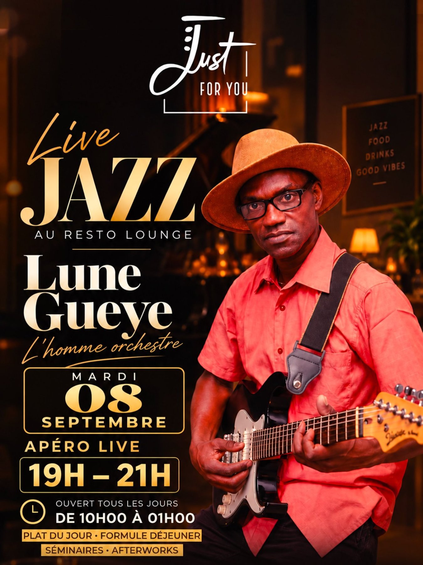 Live Jazz avec Lune Gueye - Apéro Live