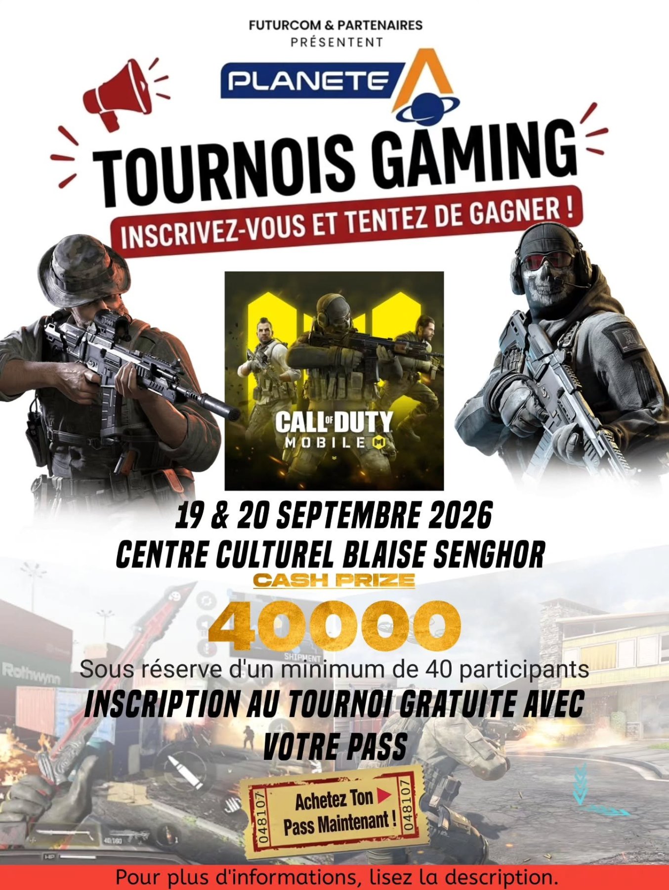 Tournoi Communautaire Call of Duty Mobile - Battle Royale