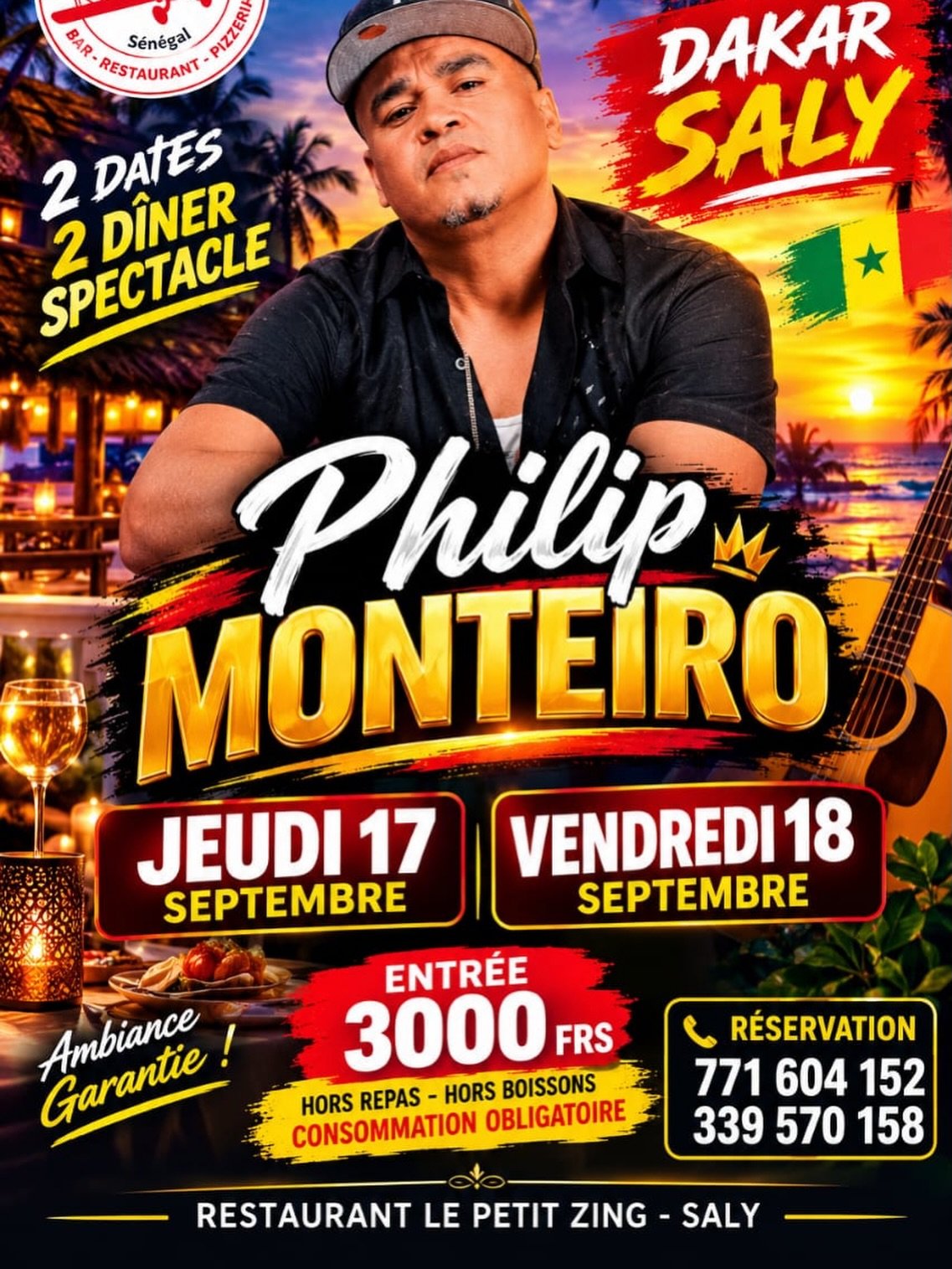 Soirée Spectacle avec Philip Monteiro