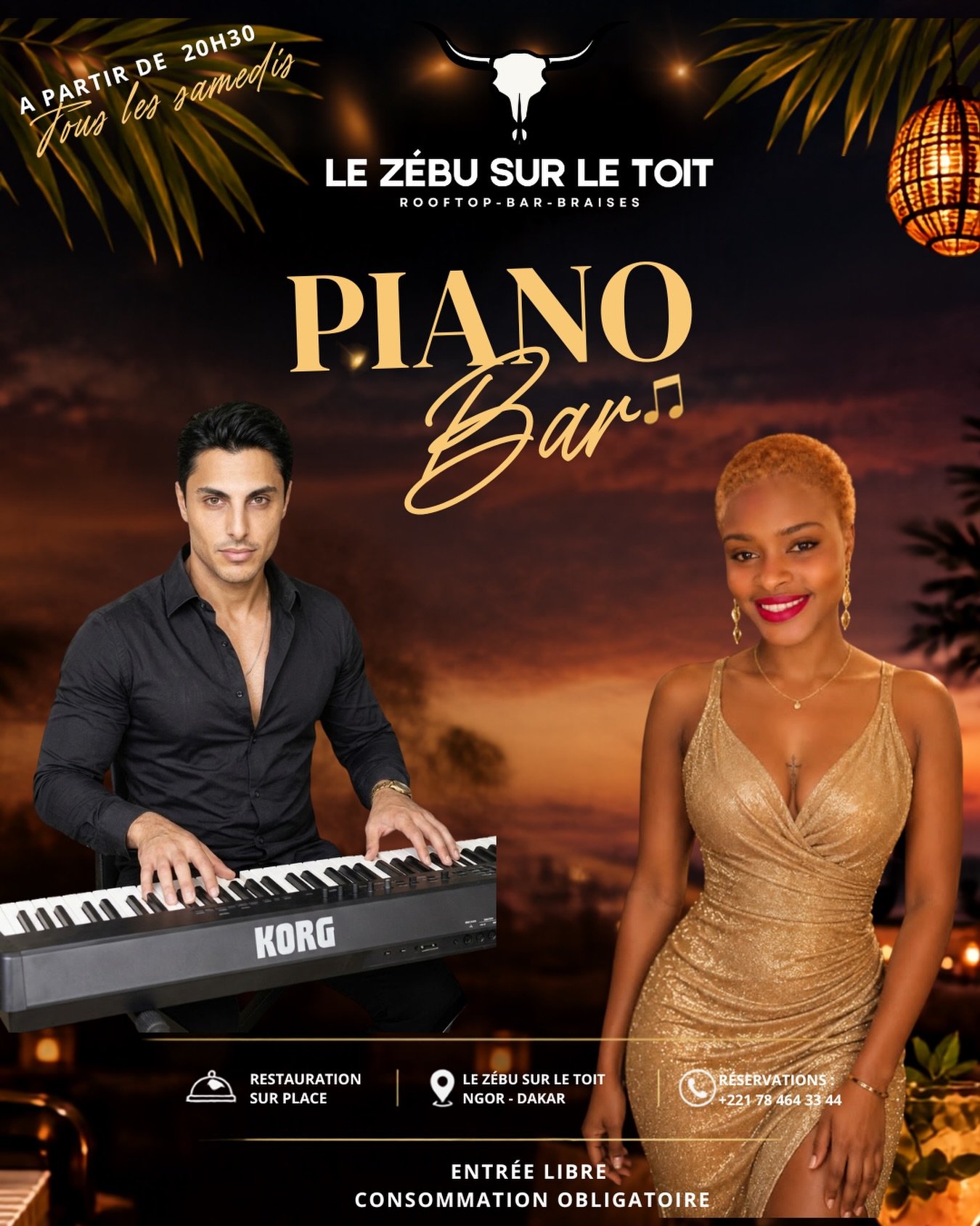 Piano Bar au Zébu sur le Toit