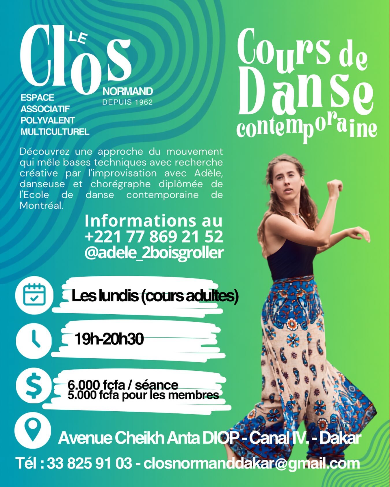 Cours de Danse Contemporaine