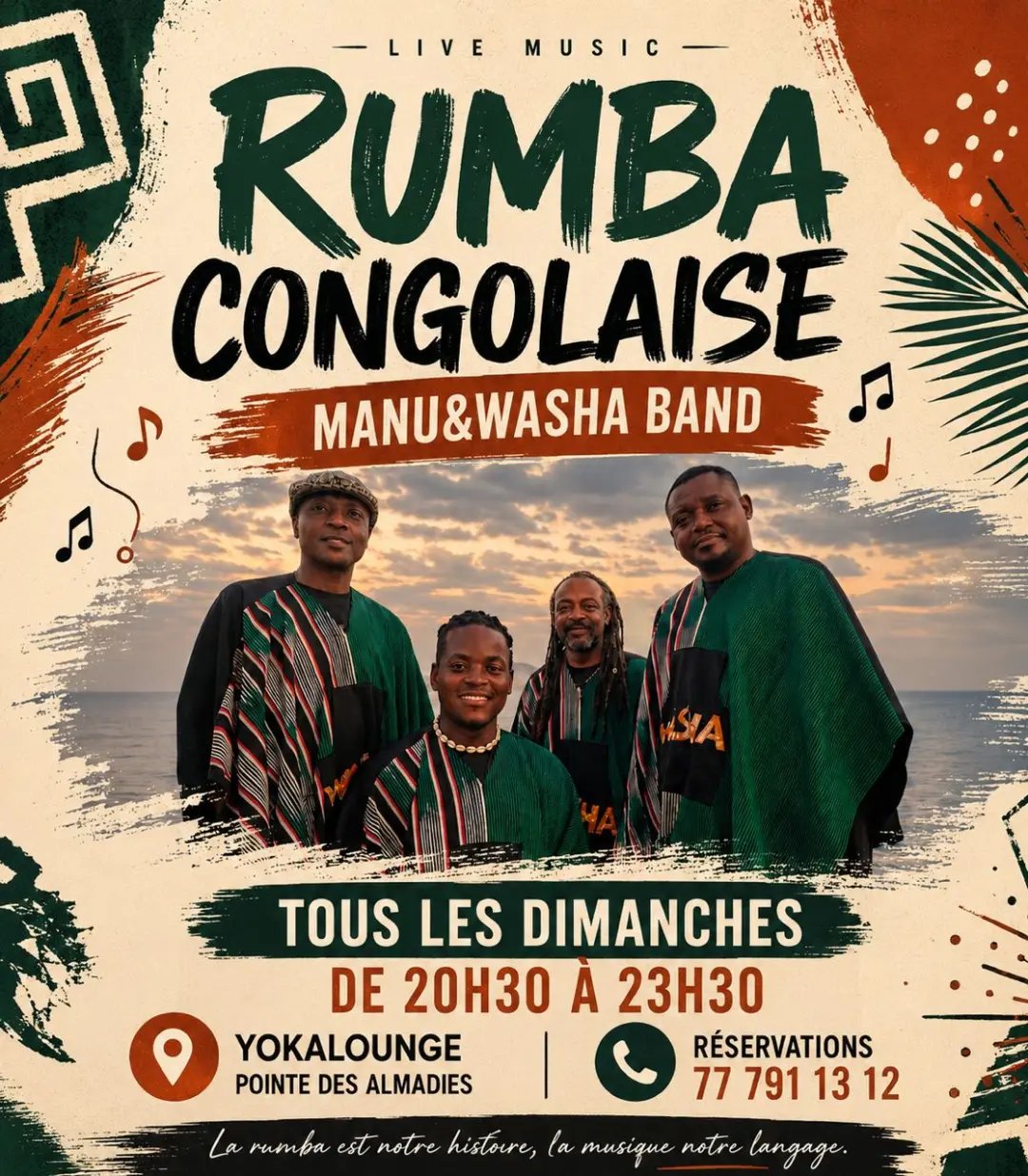 Rumba Congolaise avec Manu&Washa Band