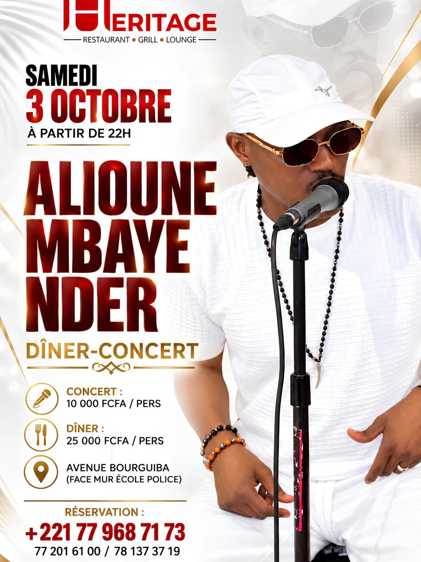 Dîner-Concert avec Alioune Mbaye Nder
