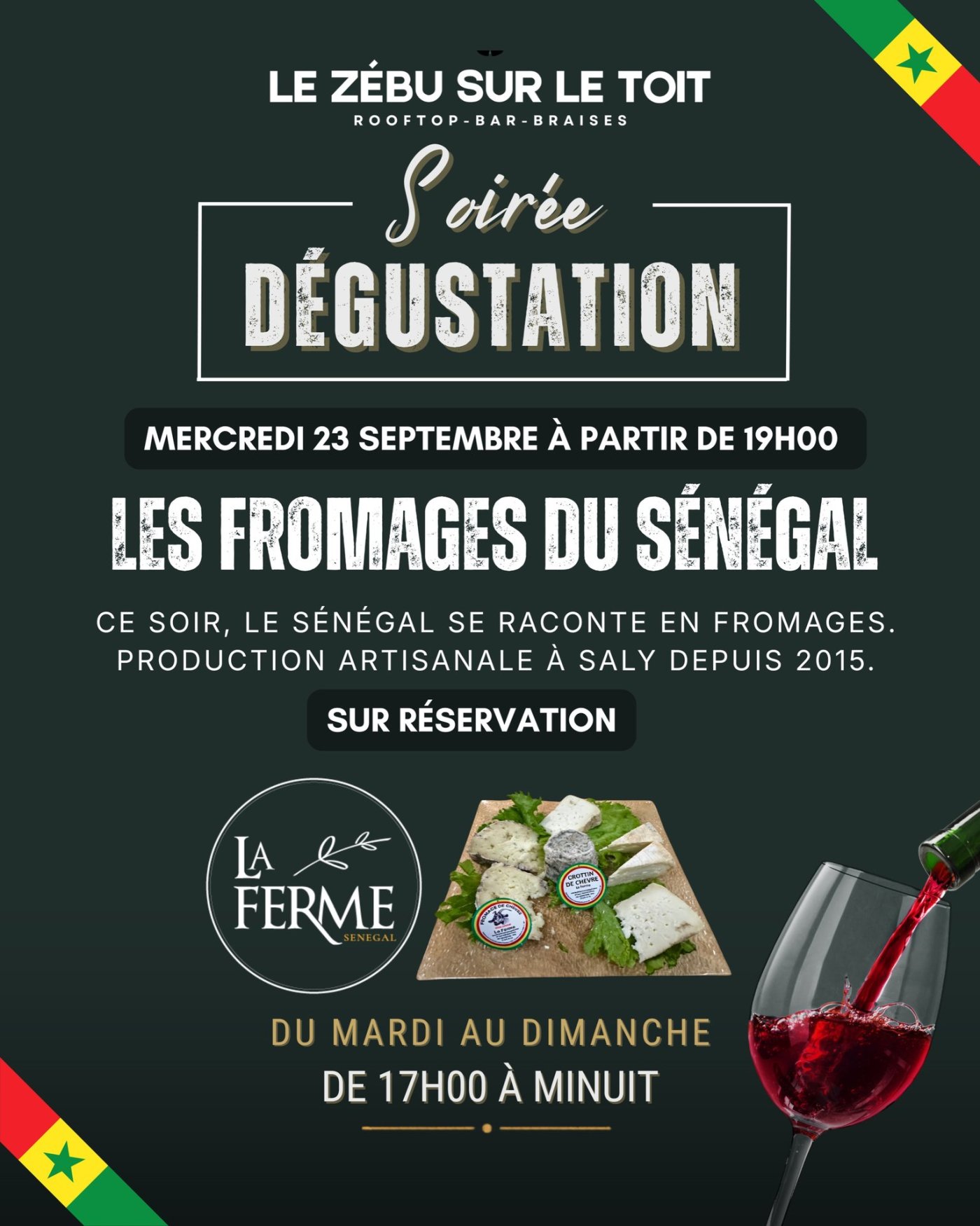 Soirée Dégustation : Les Fromages du Sénégal
