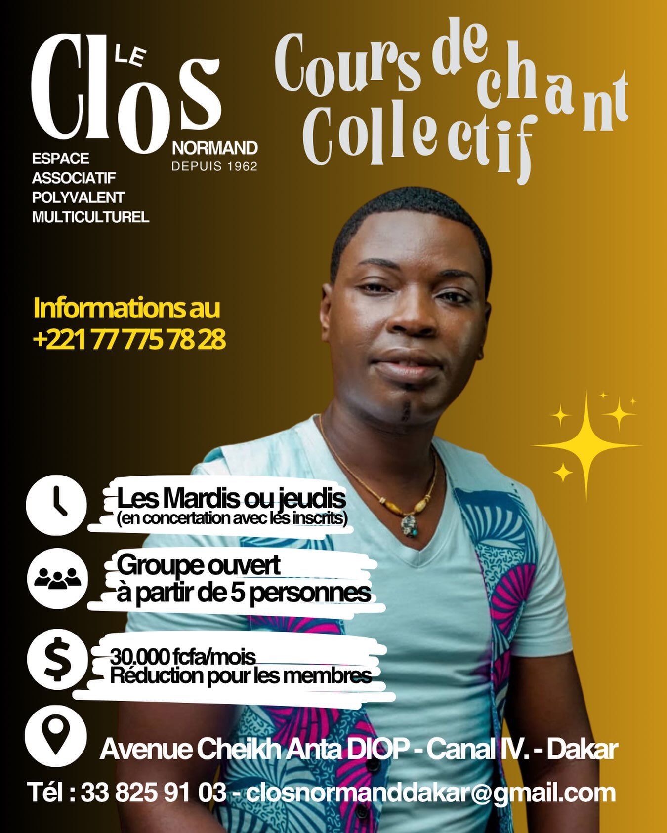 Cours de chant collectif — Jeudi
