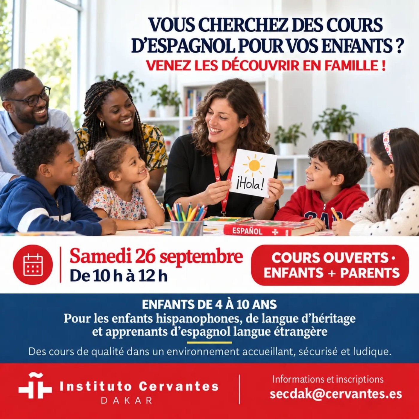Portes ouvertes – cours d’espagnol pour enfants