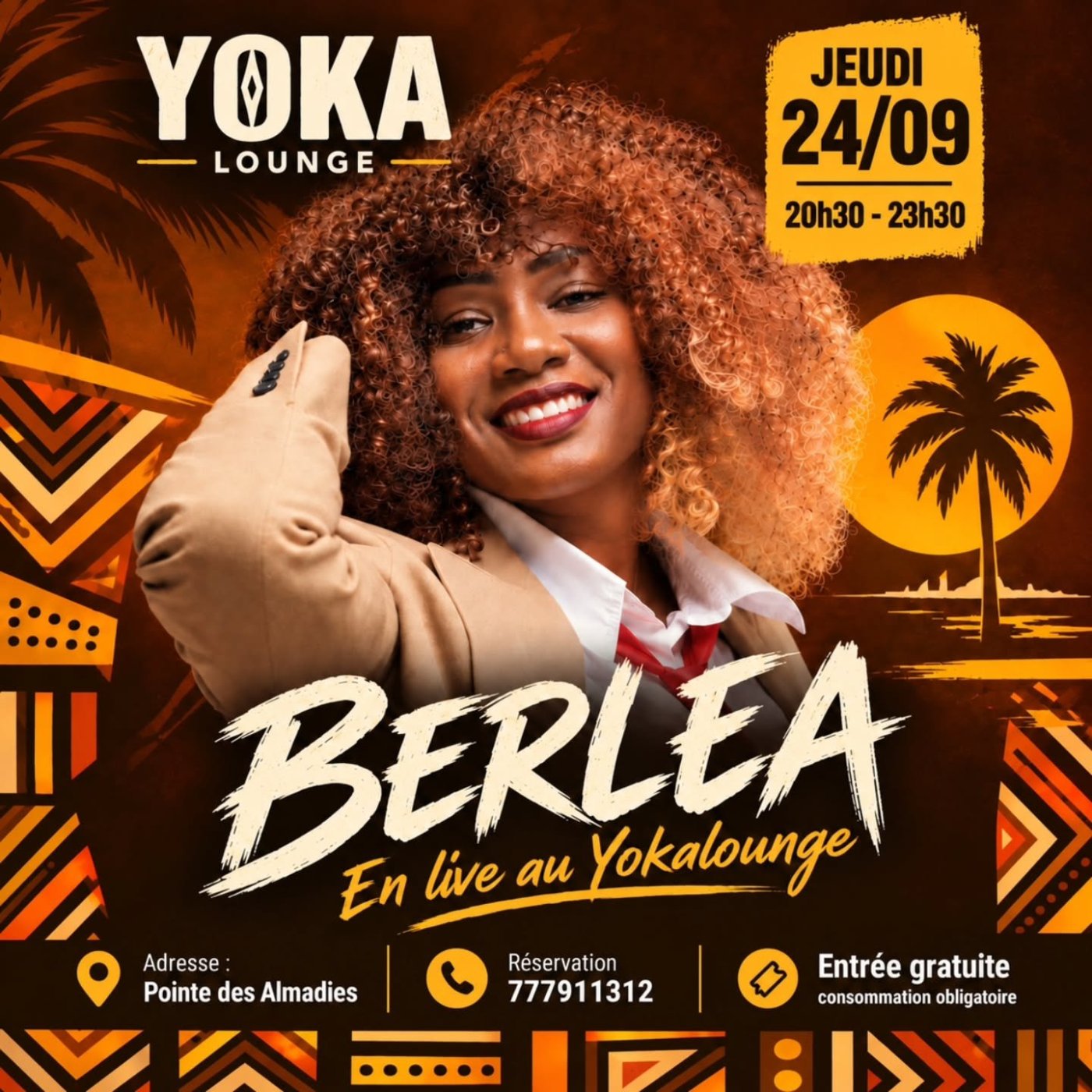 Berlea en live au Yoka Lounge