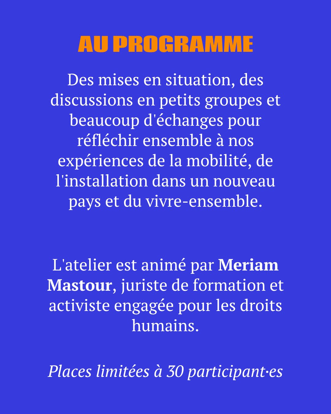 Atelier Kimpavita : Les enjeux moraux de l'immigration (expatriation et repatriation)