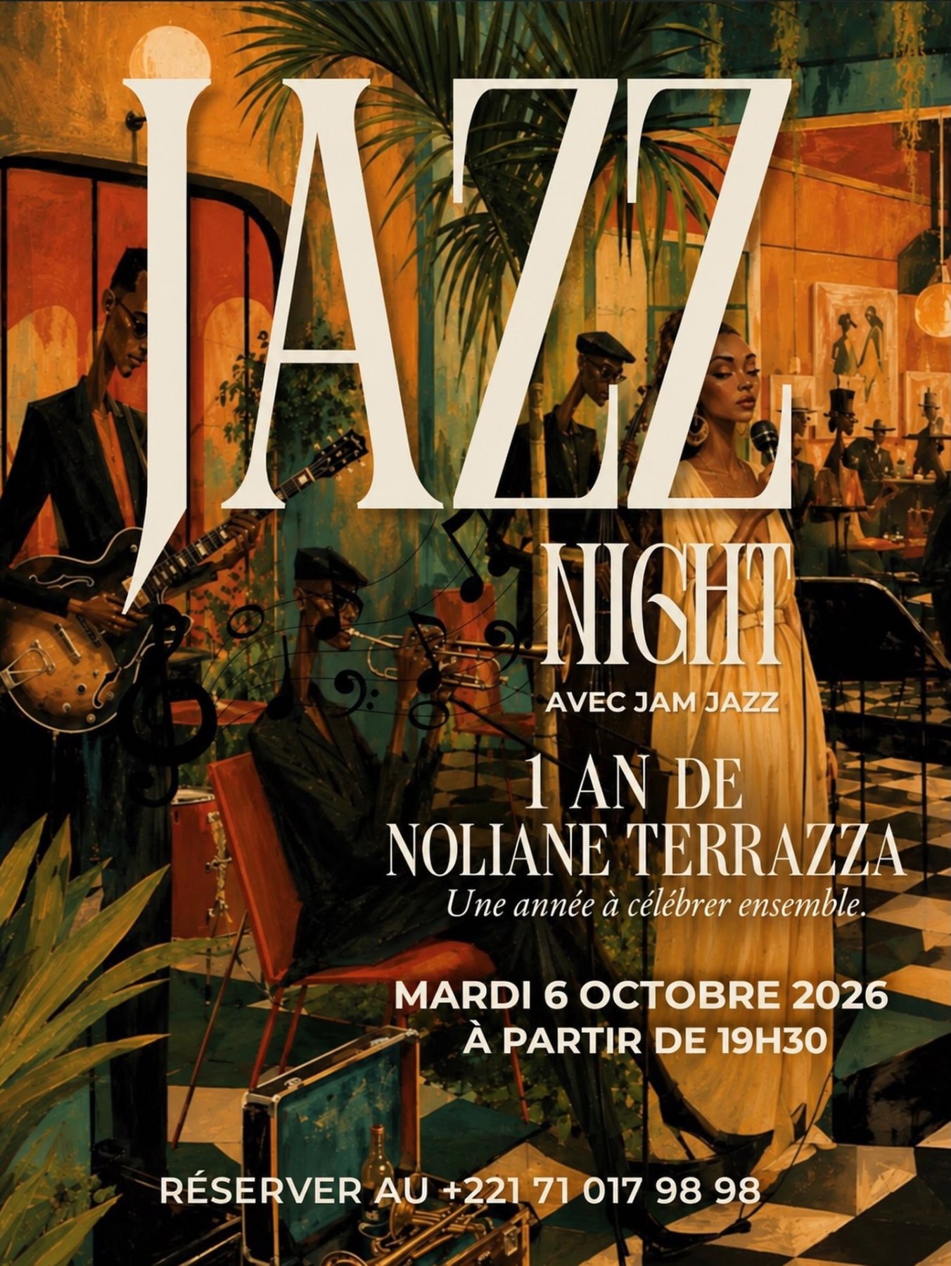 Jazz Night avec Jam Jazz : 1 an de Noliane Terrazza