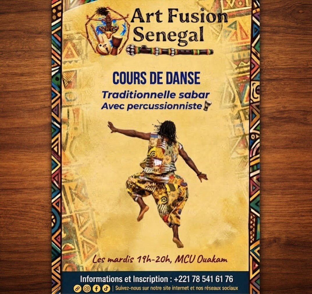 Cours de danse traditionnelle sabar avec percussionniste