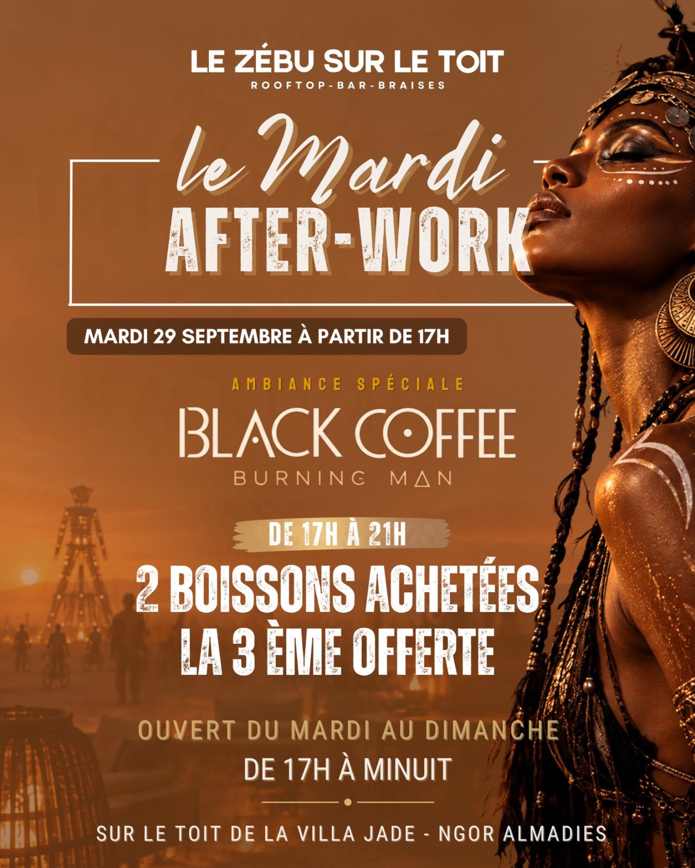 Le Mardi After-Work Spécial Black Coffee & Burning Man