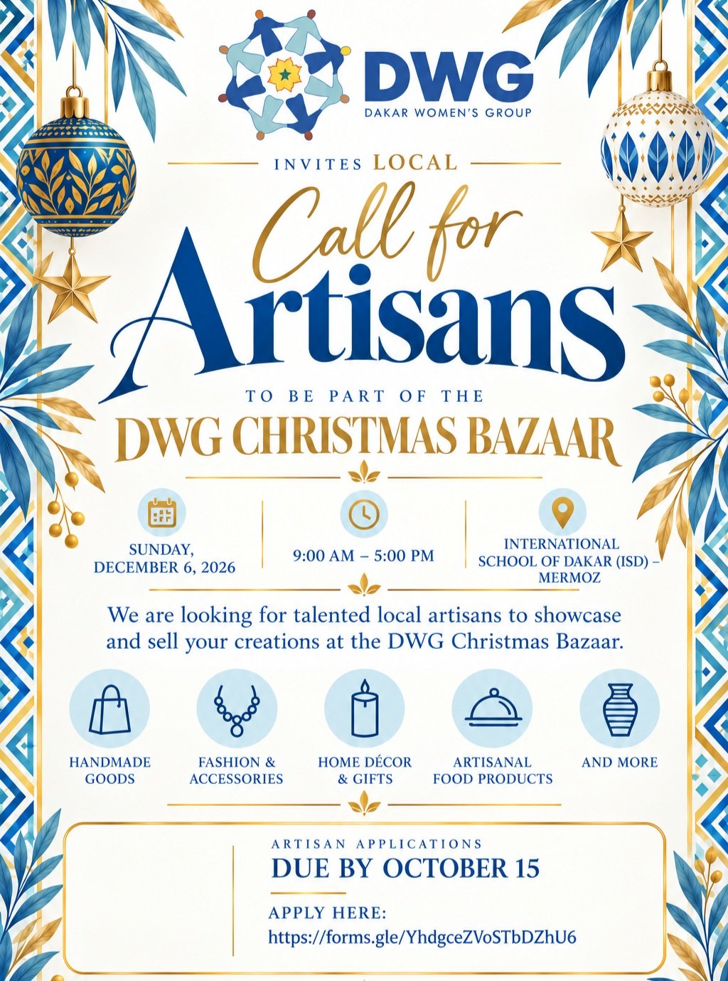 DWG Christmas Bazaar 2026