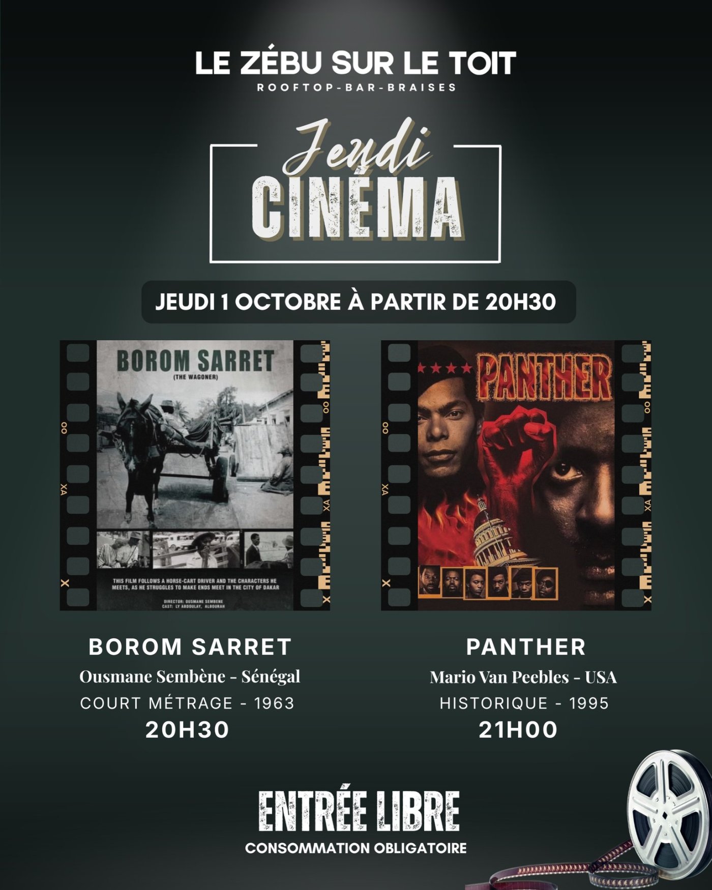 Jeudi Cinéma : Borom Sarret & Panther