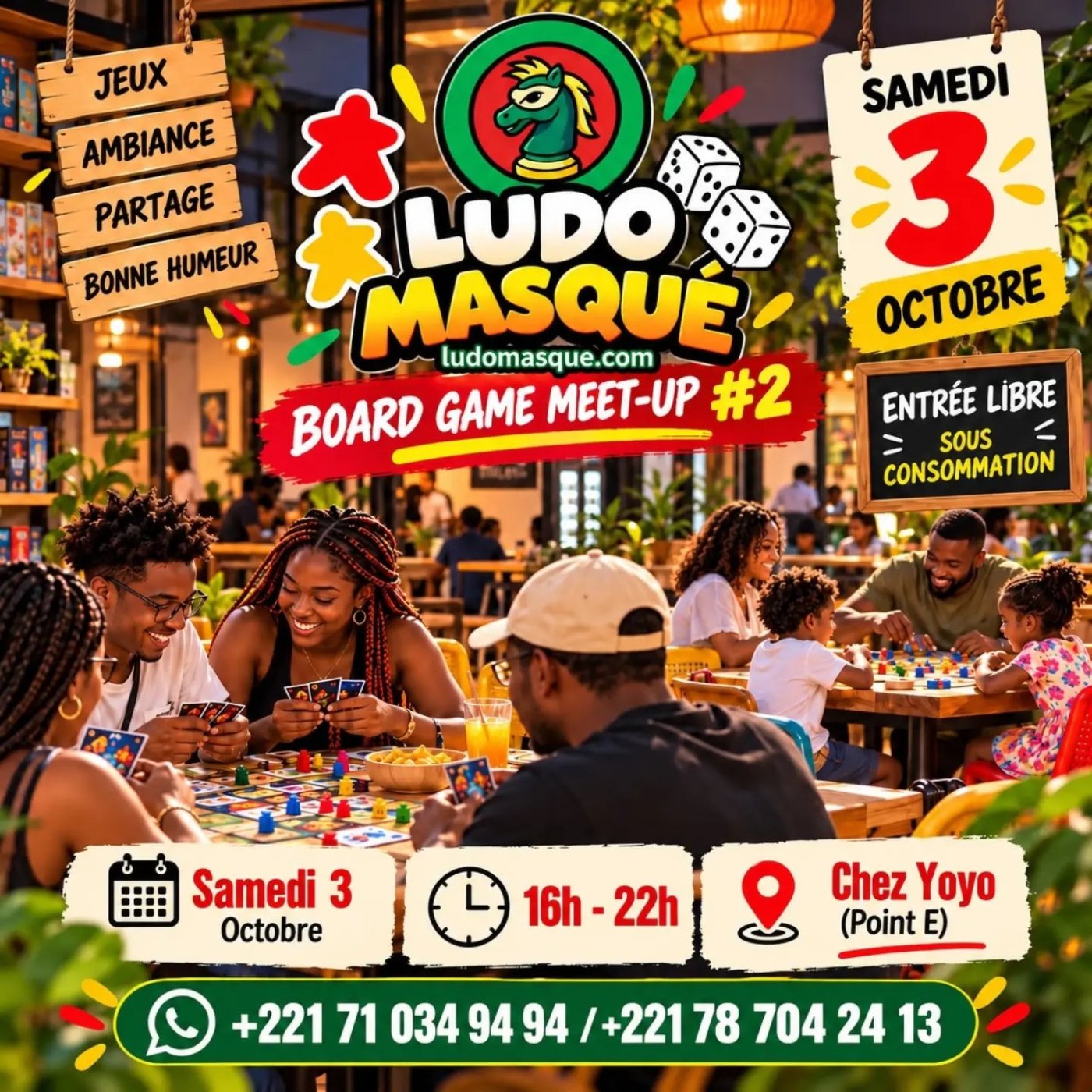 LUDO MASQUE BOARD GAME MEET-UP #2