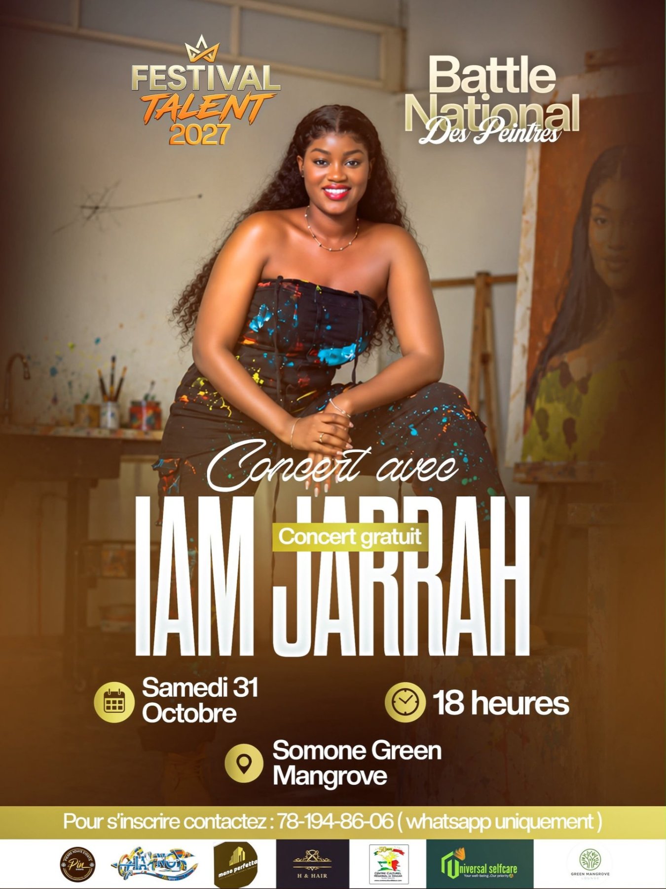 Concert avec I AM JARRAH - Grande Finale Nationale Battle Des Peintres