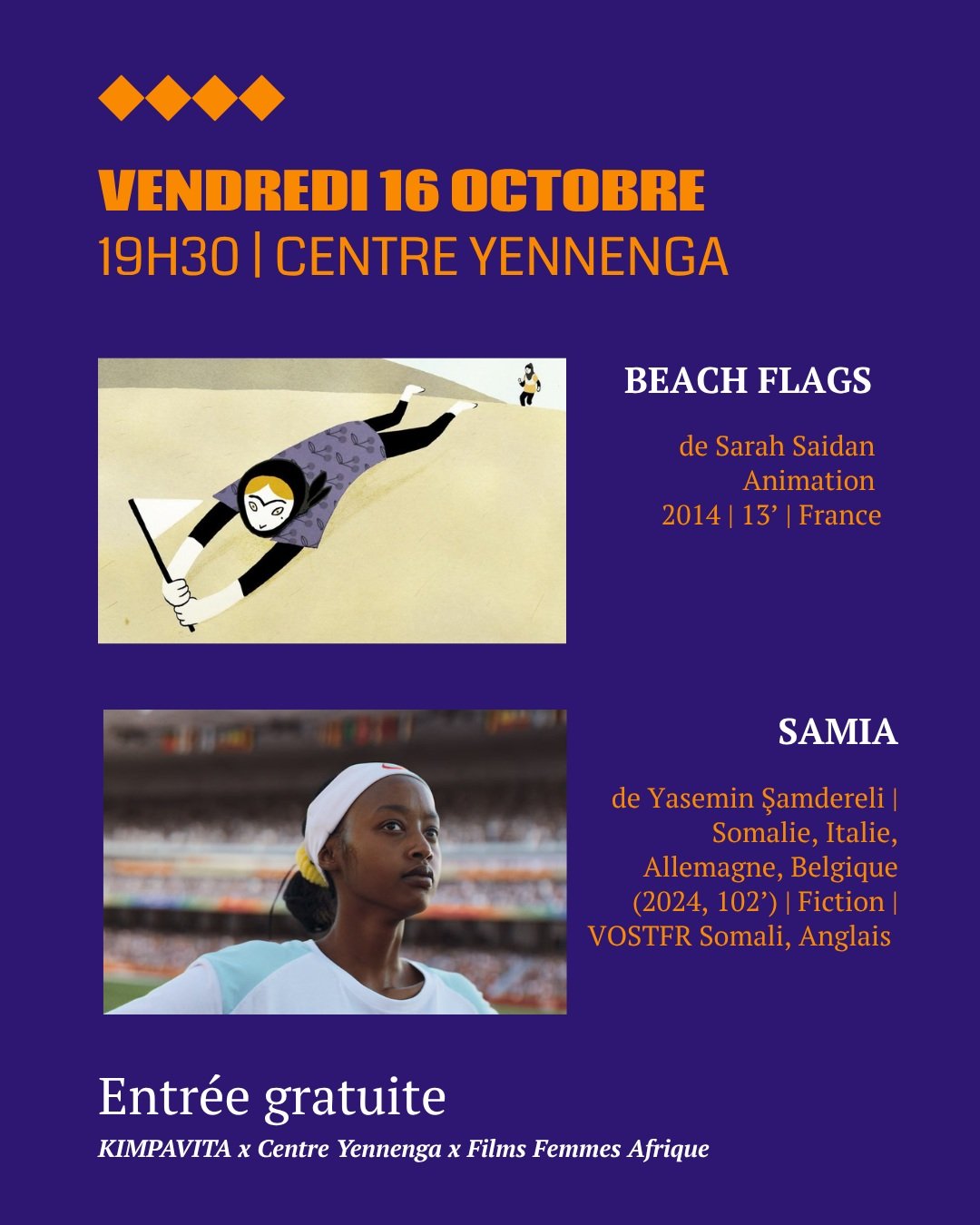 Projections spéciales JOJ - Séance du 9 octobre