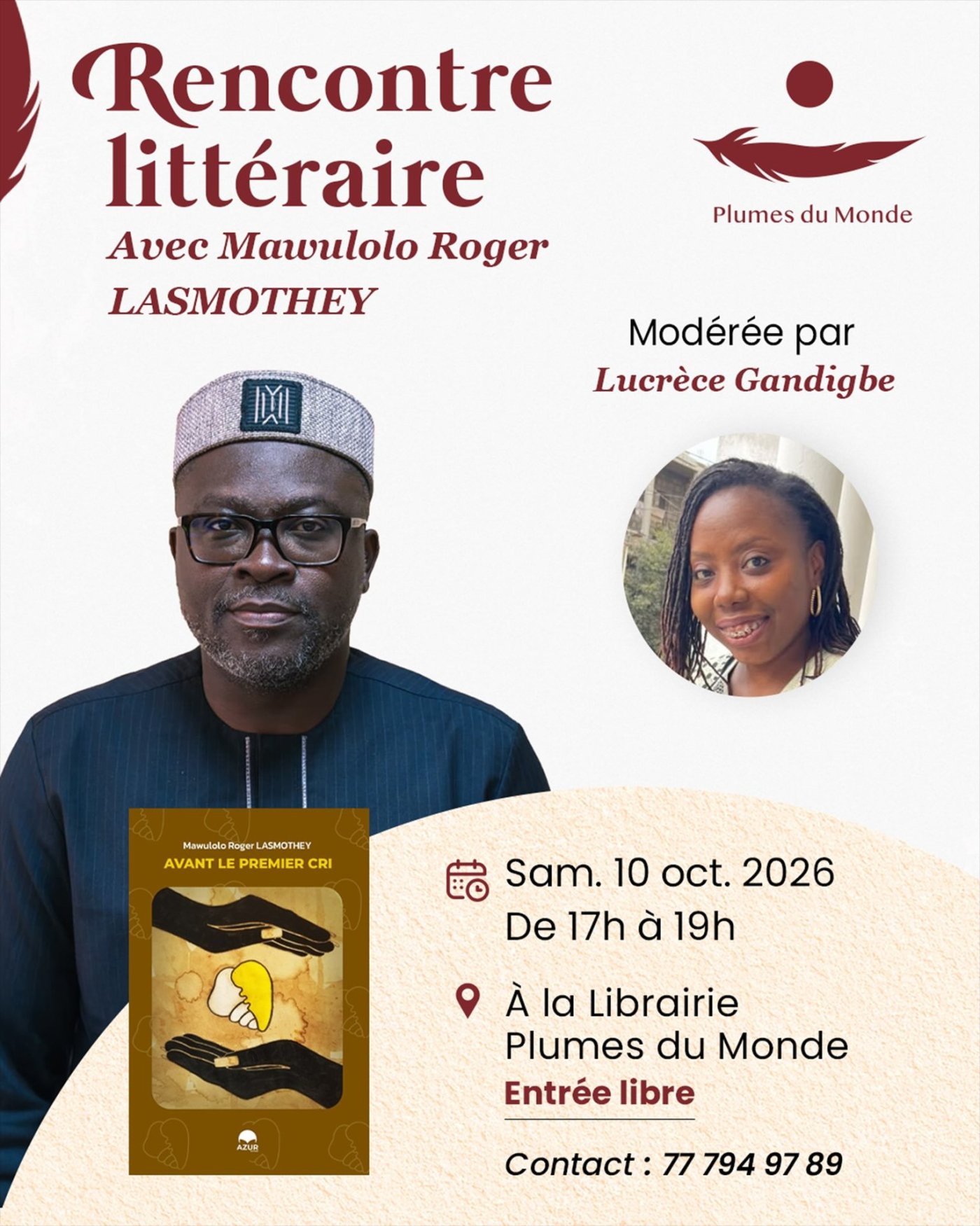 Rencontre littéraire avec Mawulolo Roger LASMOTHEY