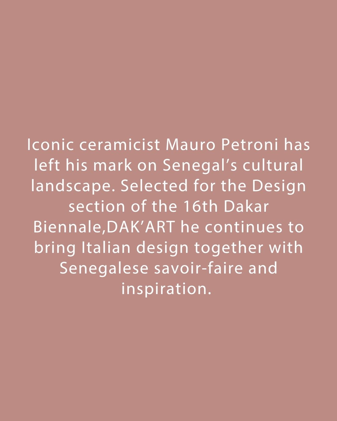 MAURO PETRONI - SEEDS : Growing the way we see Ceramics