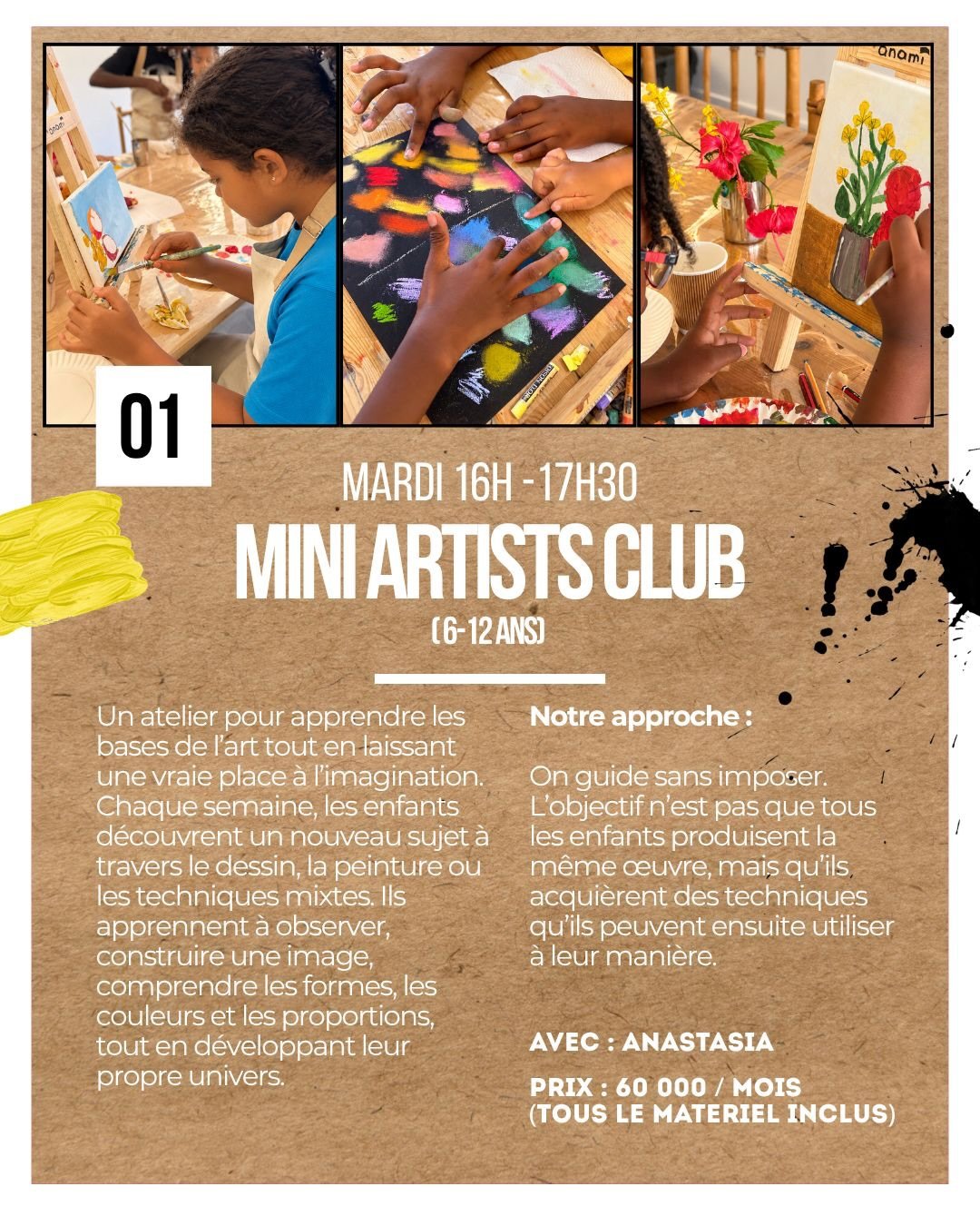 Mini Artist Club (6-12 ans)
