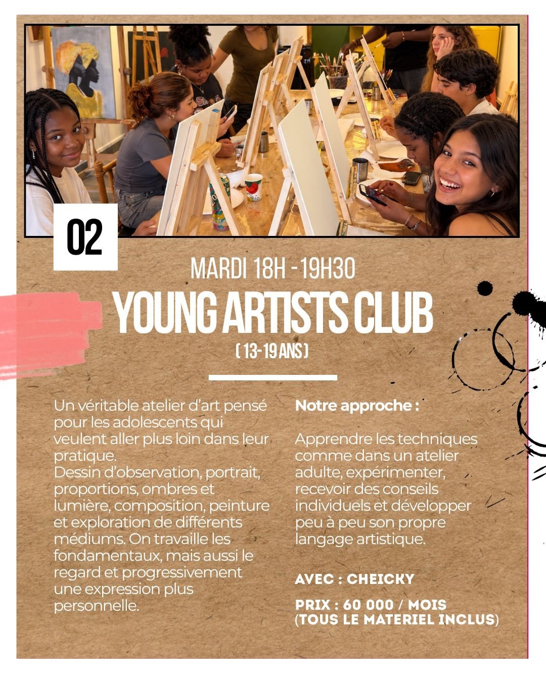 Young Artist Club (13-19 ans)