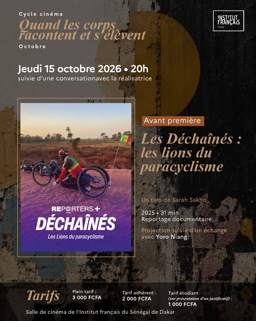 Cycle cinéma : Quand les corps racontent et s'élèvent - Les Déchaînés : les lions du paracyclisme