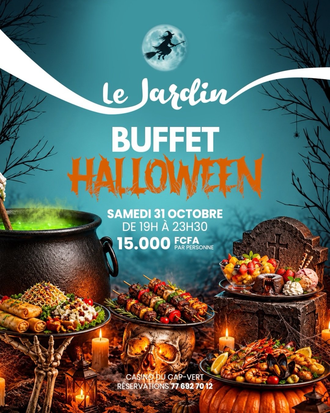 Buffet Halloween au Jardin