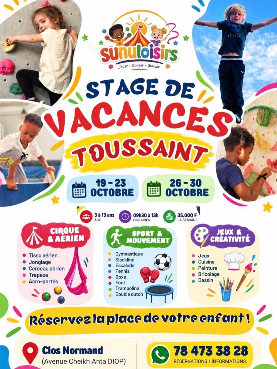 Stage de vacances Toussaint - Cirque & Aérien (19-23 octobre)