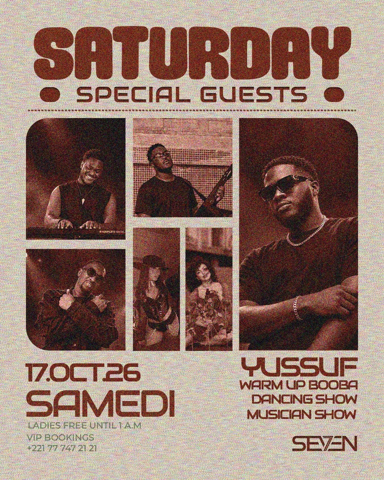 Saturday Special Guests - Yussuf Warm Up Booba