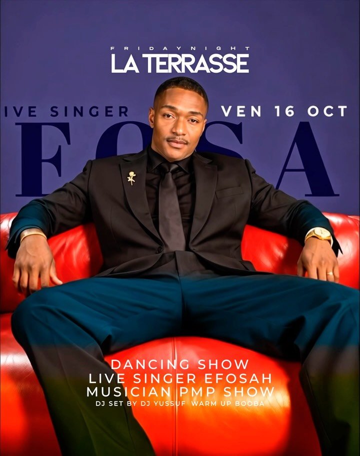 Friday Night La Terrasse - Efosa Live Singer & DJ Yussuf