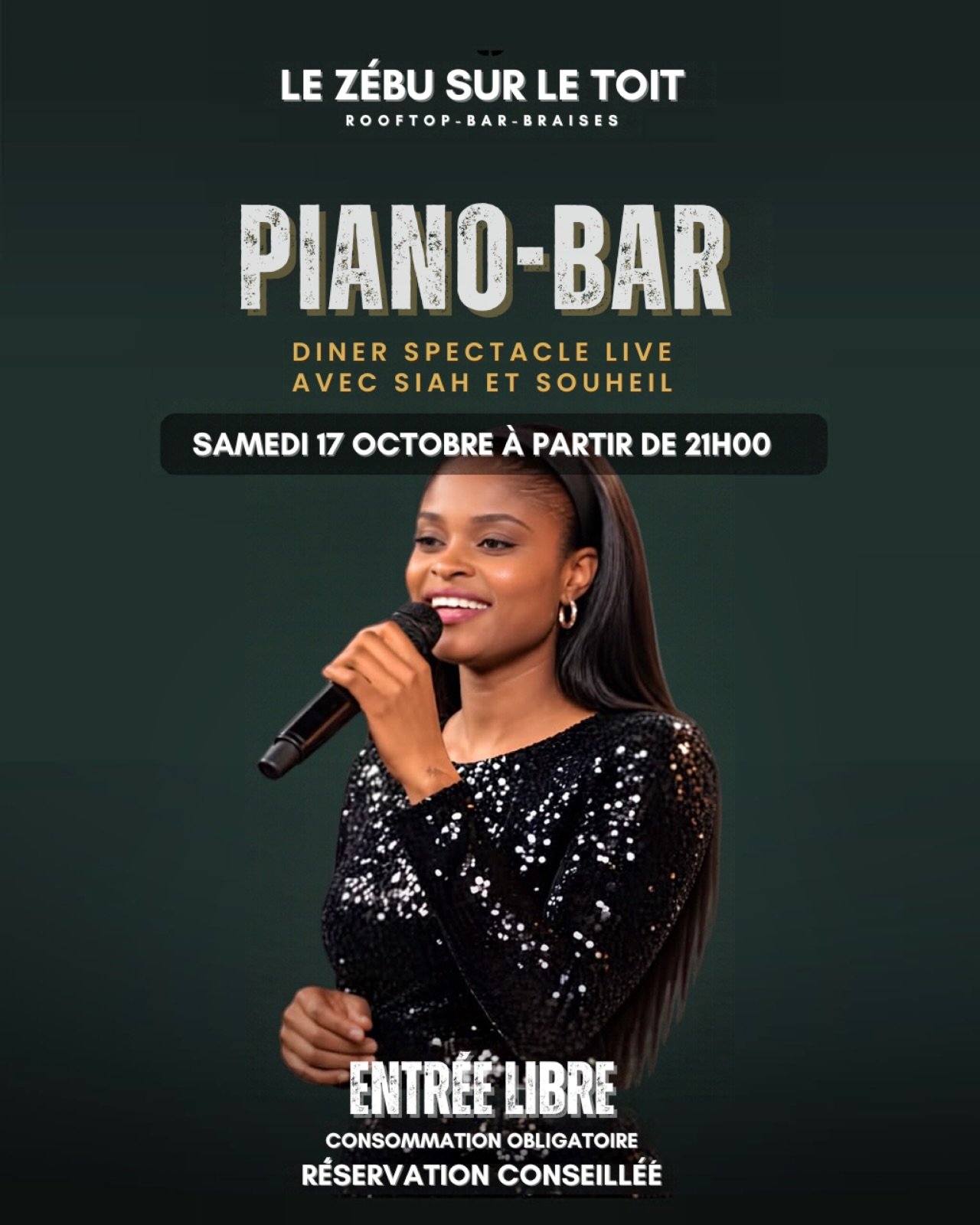 Piano-Bar : Dîner Spectacle Live avec Siah et Souheil