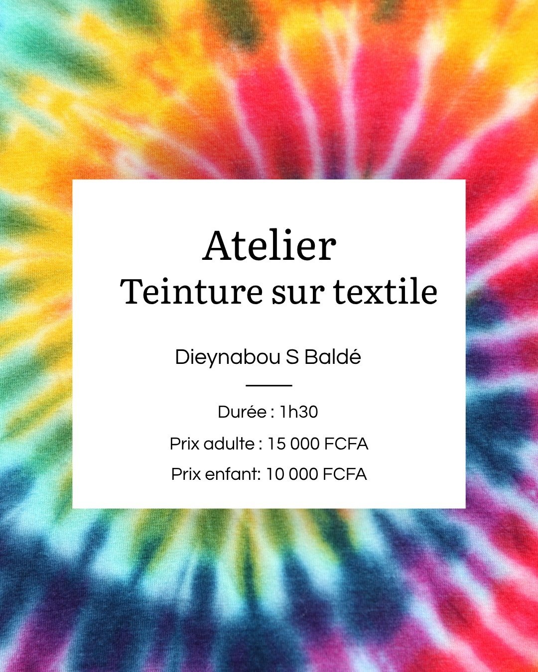 Atelier Teinture sur textile