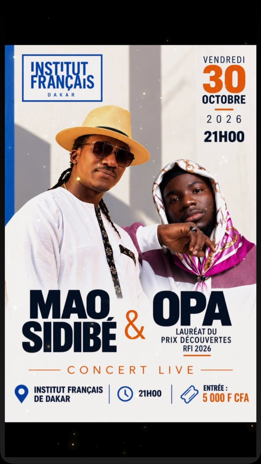 Concert Live : Mao Sidibé & Opa