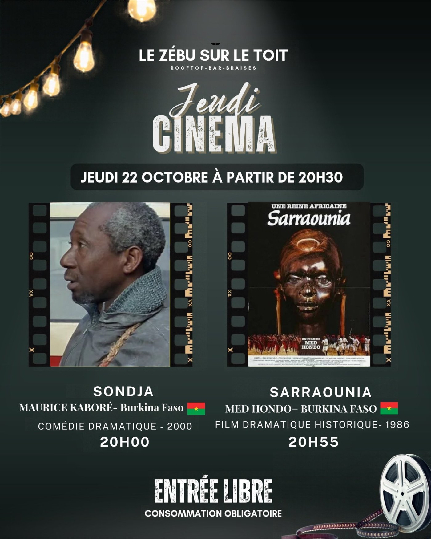 Jolof Sunday : Cinéma
