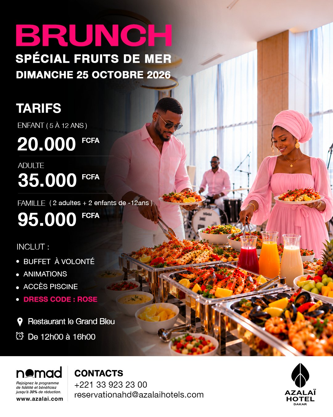 Brunch Spécial Fruits de Mer
