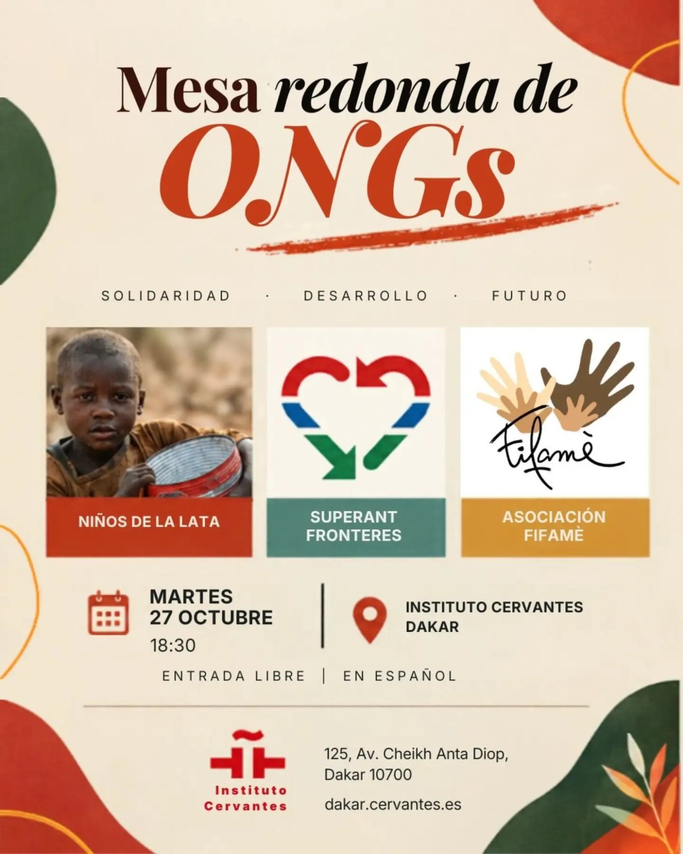 Mesa redonda de ONGs: Solidaridad, Desarrollo y Futuro