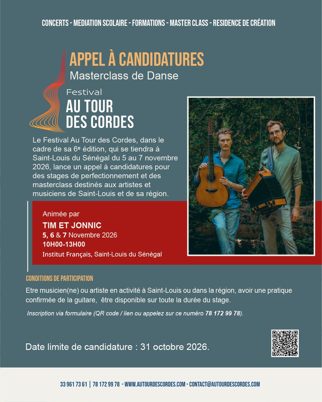 Masterclass de Danse - Festival Au Tour des Cordes