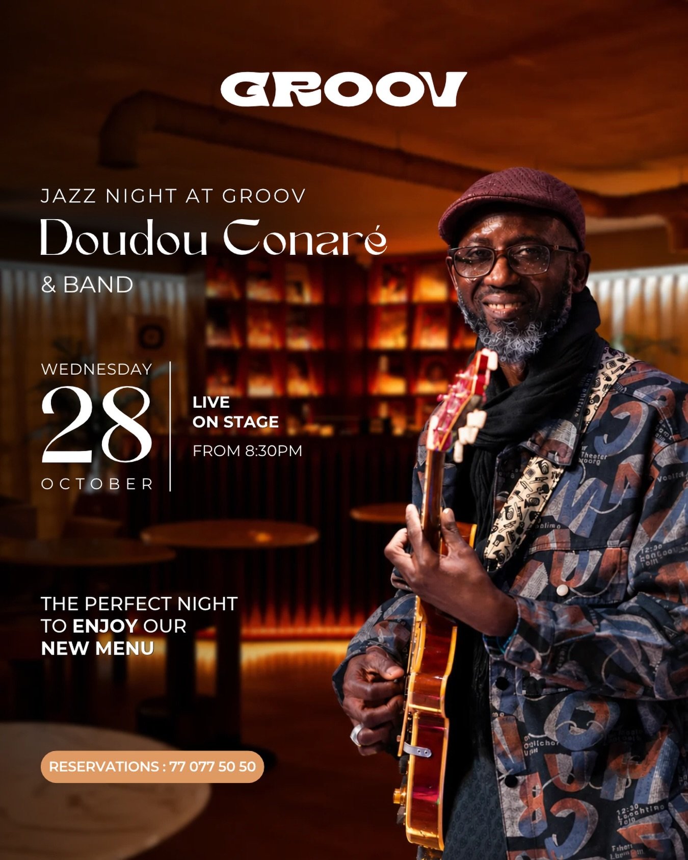 Jazz Night at Groov : Doudou Conaré & Band