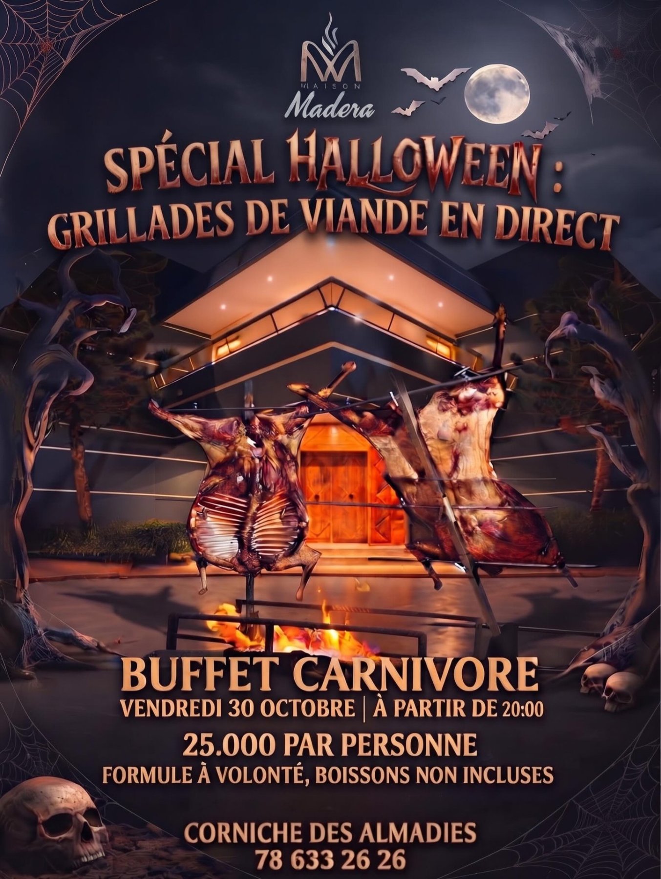 Spécial Halloween : Grillades de Viande en Direct - Buffet Carnivore