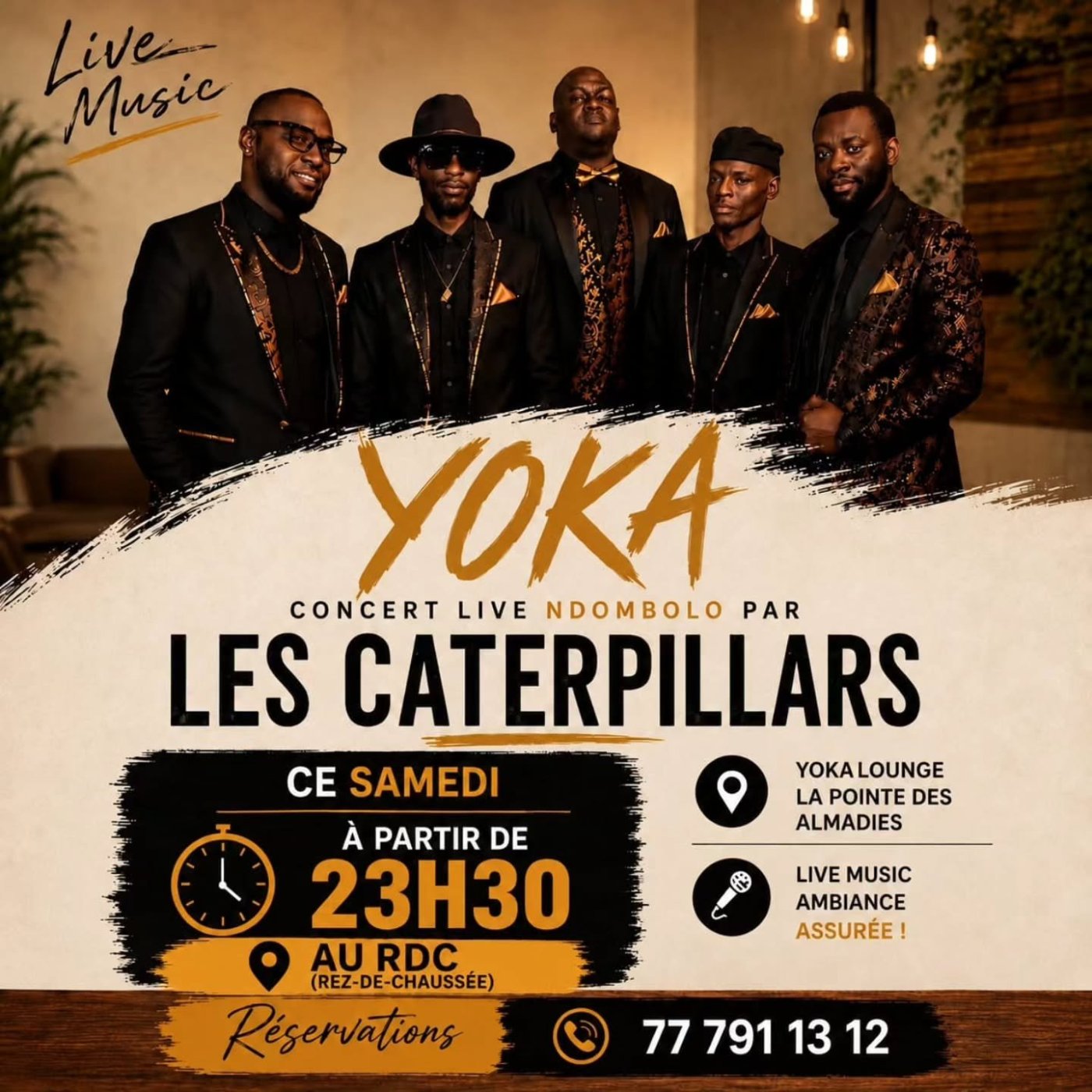 Concert Live Ndombolo par Les Caterpillars