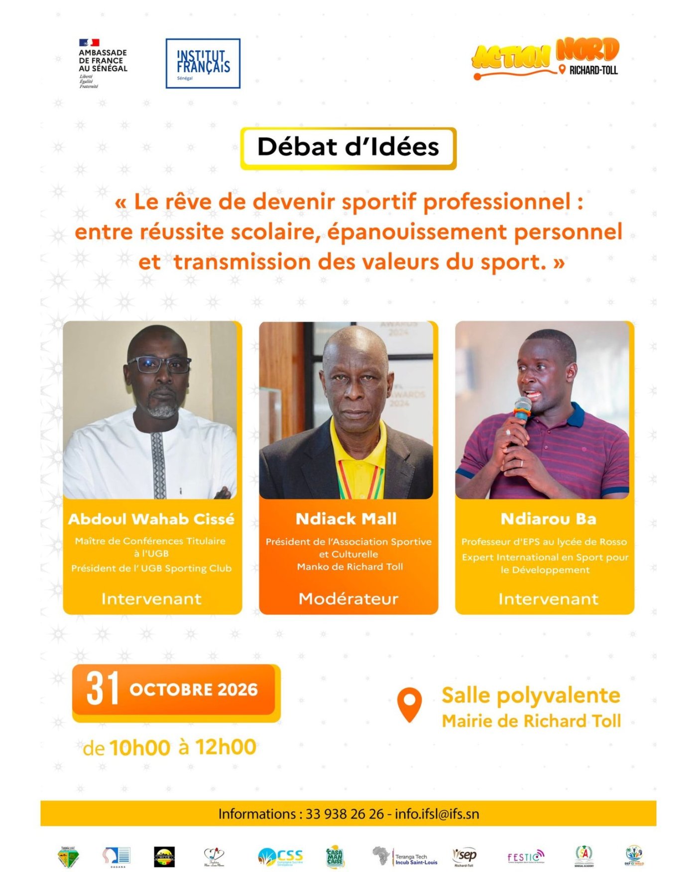 Débat d’Idées : « Le rêve de devenir sportif professionnel : entre réussite scolaire, épanouissement personnel et transmission des valeurs du sport »